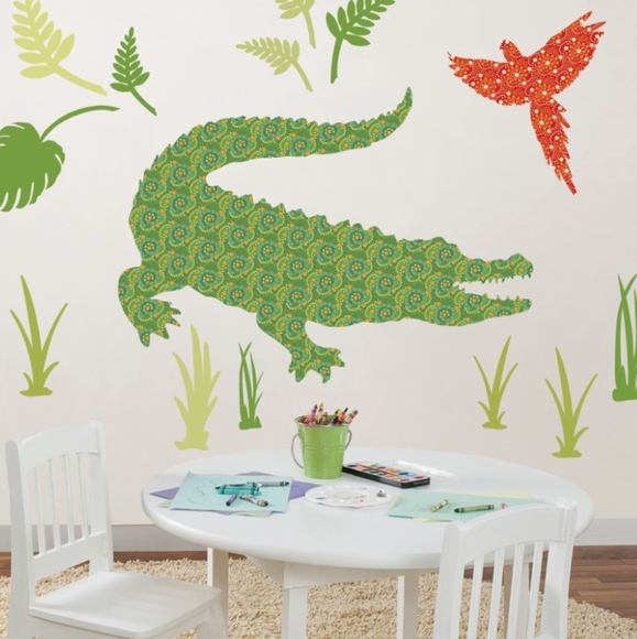 Zoo-Wallogy AMOS THE CROCODILE WALL ART KIT by Wall Pops - Picture 2 of 5